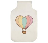 Azeeda 'Heart-Shaped Hot Air Balloon' Hot Water Bottle Cover (HW00048070)