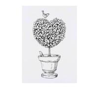 Azeeda 'Heart-Shaped Topiary' Temporary Tattoo - A6 (TO00098179)