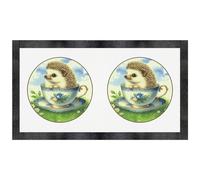 Azeeda 'Hedgehog in China Teacup' Pet Feeding Mat (PM00030897)