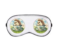 Azeeda 'Hedgehog in China Teacup' Sleep/Travel Eye Mask (EY00030980)