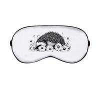 Azeeda 'Hedgehog Sleeping with Flowers' Sleep/Travel Eye Mask (EY00032907)