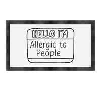 Azeeda 'Hello I'm Allergic To People' Pet Feeding Mat (PM00033505)