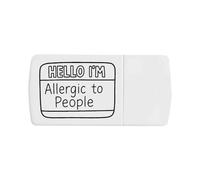 Azeeda 'Hello I'm Allergic to People' Pill Box with Tablet Splitter (PI00038616)
