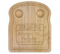 Azeeda 'Hello I'm Allergic to People' Wooden Breakfast Board (WB00093286)