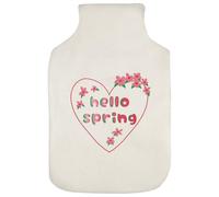 Azeeda 'Hello Spring' Hot Water Bottle Cover (HW00049588)