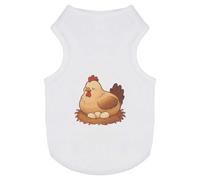 Azeeda 'Hen Sitting on Nest' Pet Dog/Cat T-Shirt, L (PT00161123)