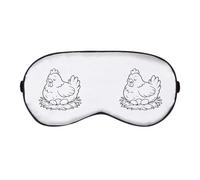 Azeeda 'Hen Sitting on Nest' Sleep/Travel Eye Mask (EY00031657)