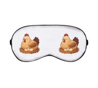 Azeeda 'Hen Sitting on Nest' Sleep/Travel Eye Mask (EY00031658)
