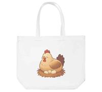 Azeeda 'Hen Sitting on Nest' Tote Shopping Bag For Life (BG00085033)