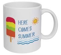 Azeeda 'Here Comes Summer' Ceramic Mug - 320ml (11oz) (MG00107234)