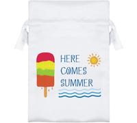 Azeeda 'Here Comes Summer' Satin Gift Bag - 15cm (SB00156977)