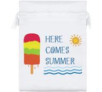 Azeeda 'Here Comes Summer' Satin Gift Bag - 20cm (SB00156979)