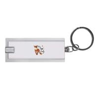 Azeeda 'Hey Foxy Lady' LED Torch Keyring - Compact Pocket Flashlight with Keychain - Handy Mini Light for Bags and Keys (KT00042512)