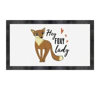 Azeeda 'Hey Foxy Lady' Pet Feeding Mat (PM00029298)