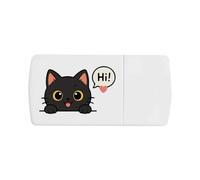 Azeeda 'Hi Kitten' Pill Box with Splitter (PI00045594)
