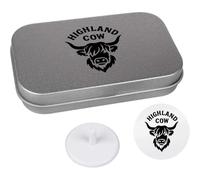 Azeeda 'Highland Cattle Head' Golf Markers Gift Set (GO00084562)