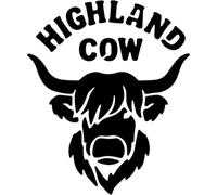 Azeeda 'Highland Cattle Head' Reusable Stencil - Durable Decorative Template for Painting and Spraying on Walls, Tiles, Wood, Fabric & Craft Projects - L (A4) (WS00062517)