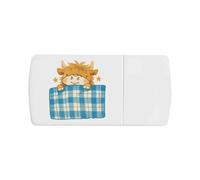 Azeeda 'Highland Cow with Blanket' Pill Box with Splitter (PI00046189)