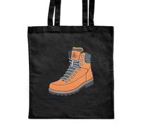 Azeeda 'Hiking Boot' Classic Black Tote Shopper Bag (ZB00030688)