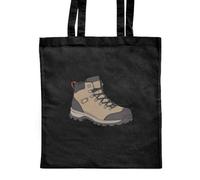 Azeeda 'Hiking Boot' Classic Black Tote Shopper Bag (ZB00030689)
