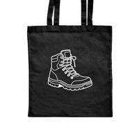 Azeeda 'Hiking Boot Outline' Classic Black Tote Shopper Bag (ZB00030687)