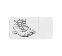 Azeeda 'Hiking Boots' Pill Box with Tablet Splitter (PI00036592)