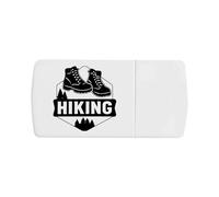 Azeeda 'Hiking Emblem Boots' Pill Box with Tablet Splitter (PI00036320)
