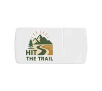 Azeeda 'Hiking Hit The Trail' Pill Box with Tablet Splitter (PI00036323)