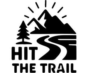 Azeeda 'Hiking Hit The Trail' Reusable Stencil - Durable Decorative Template for Painting and Spraying on Walls, Tiles, Wood, Fabric & Craft Projects - M (A5) (WS00061792)