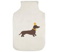 Azeeda 'His Majesty The Dachshund ' Hot Water Bottle Cover (HW00045885)