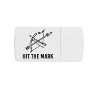 Azeeda 'Hit The Mark Bow and Arrow Archery' Pill Box with Tablet Splitter (PI00038579)