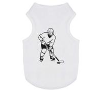 Azeeda 'Hockey Player' Pet Dog/Cat T-Shirt, M (PT00188638)