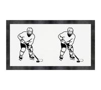 Azeeda 'Hockey Player' Pet Feeding Mat (PM00038446)
