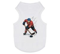 Azeeda 'Hockey Player Strike' Pet Dog/Cat T-Shirt, XS (PT00192540)
