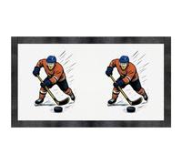 Azeeda 'Hockey Player Strike' Pet Feeding Mat (PM00039418)