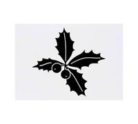 Azeeda 'Holly Leaves Silhouette' Temporary Tattoo - Water Resistant, Skin-Safe, Non-Toxic Transfer (TO00100927)