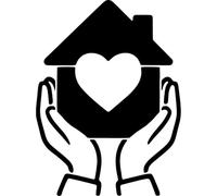 Azeeda 'Home is Where The Heart is' Reusable Stencil - Durable Decorative Template for Painting and Spraying on Walls, Tiles, Wood, Fabric & Craft Projects - S (A6) (WS00071094)