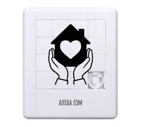 Azeeda 'Home is Where the Heart Is' Sliding Puzzle (PZ00039106)