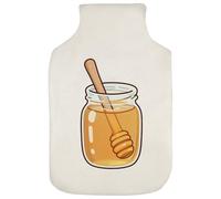 Azeeda 'Honey Jar & Dipper' Hot Water Bottle Cover (HW00049836)