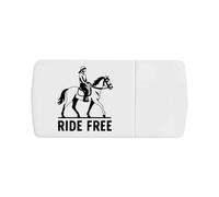 Azeeda 'Horse Ride Free' Pill Box with Tablet Splitter (PI00036549)