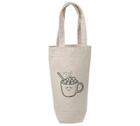 Azeeda 'Hot Chocolate' Cotton Wine Bottle Gift/Travel Bag (BL00049478)