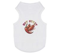 Azeeda 'Hot Stuff Chilli Pepper' Pet Dog/Cat T-Shirt, S (PT00189713)