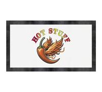 Azeeda 'Hot Stuff Chilli Pepper' Pet Feeding Mat (PM00038715)