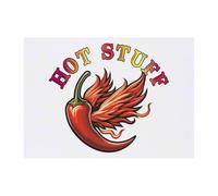 Azeeda 'Hot Stuff Chilli Pepper' Temporary Tattoo - A6 (TO00103285)