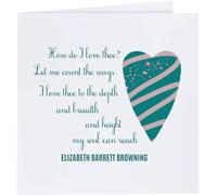 Azeeda 'How Do I Love Thee' Blank Greeting Card (GC00058913)
