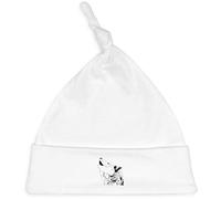 Azeeda 'Howling Wolf' Baby Beanie Hat (BH00007821) White