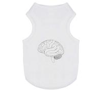 Azeeda 'Human Brain' Pet Dog/Cat T-Shirt, L (PT00058427)