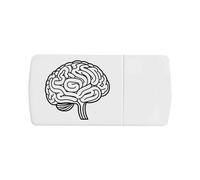 Azeeda 'Human Brain' Pill Box with Tablet Splitter (PI00042668)