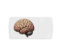 Azeeda 'Human Brain Side View' Pill Box with Tablet Splitter (PI00040211)