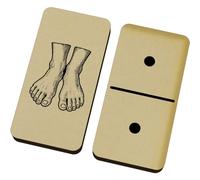 Azeeda 'Human Feet' Domino Set & Box (DM00052232)